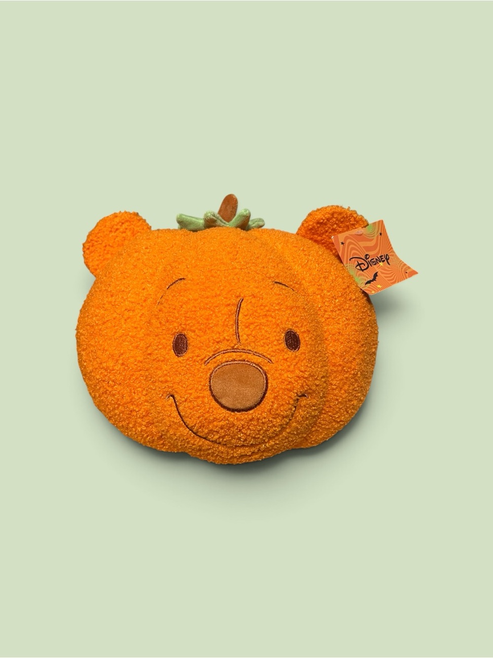 Disney Orange Pumpkin Pooh Plush Pillow